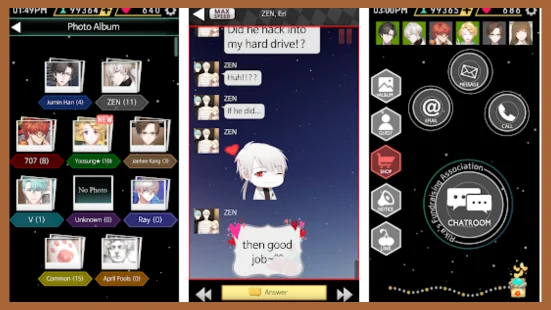 mystic messenger gameplay