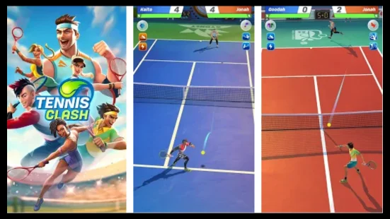 tennis clash gameplay