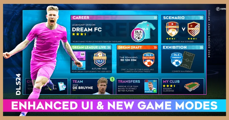 dream league soccer play multiplayer and different modes