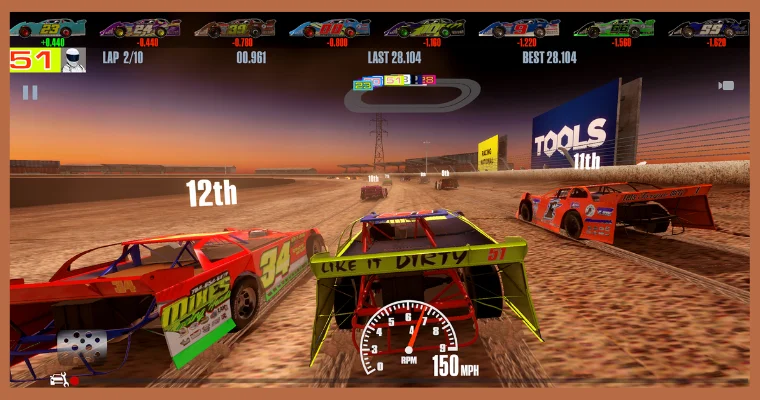 stock car racing graphics and sound